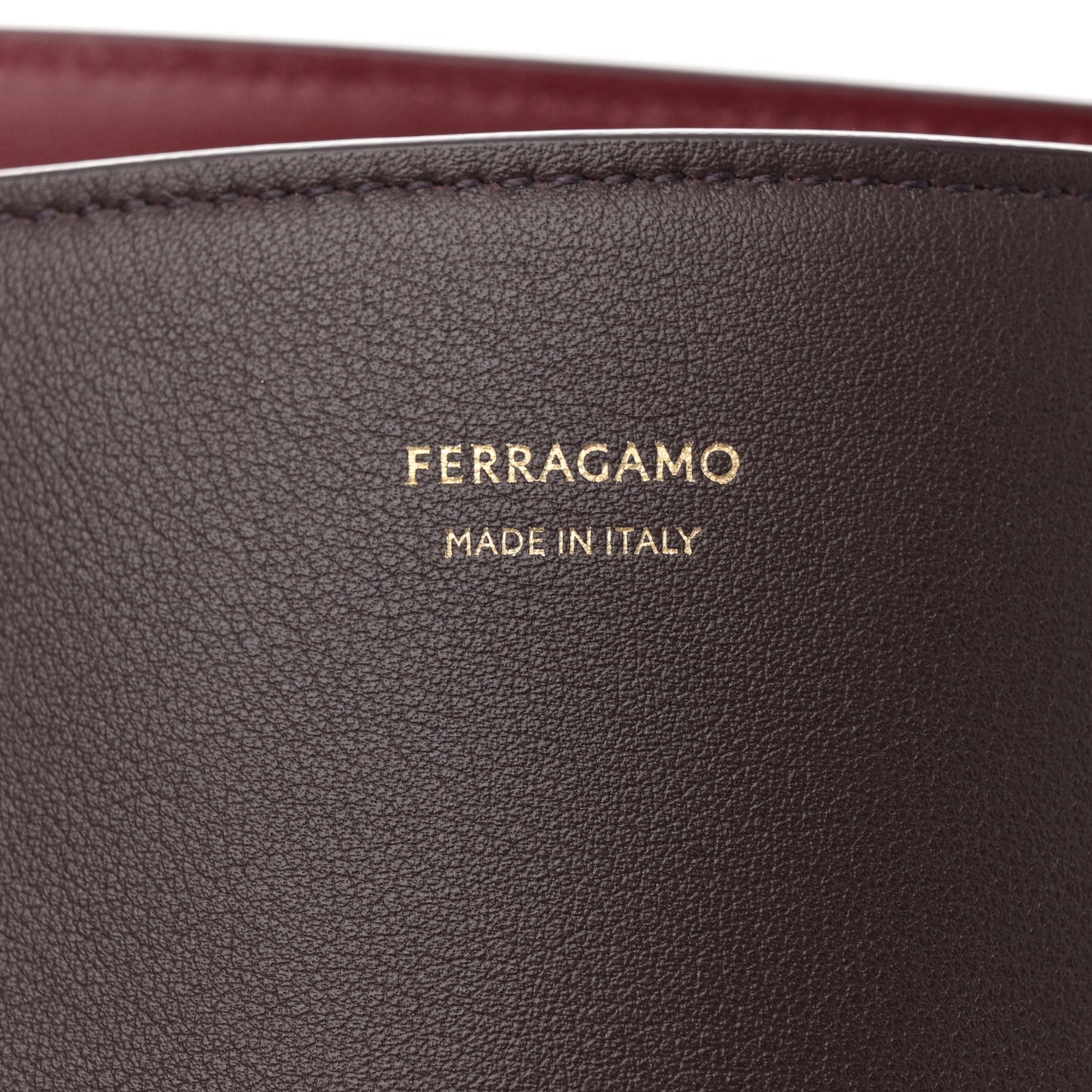 Calfskin Medium Hug Bag Burgundy Oxblood