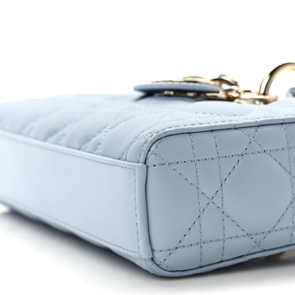 Christian Dior Lambskin Cannage Small Lady D-Joy Light Blue 9 of 10