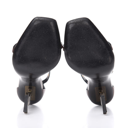 Saint Laurent Calfskin Opyum Sandals 36.5 Brown 5 of 12