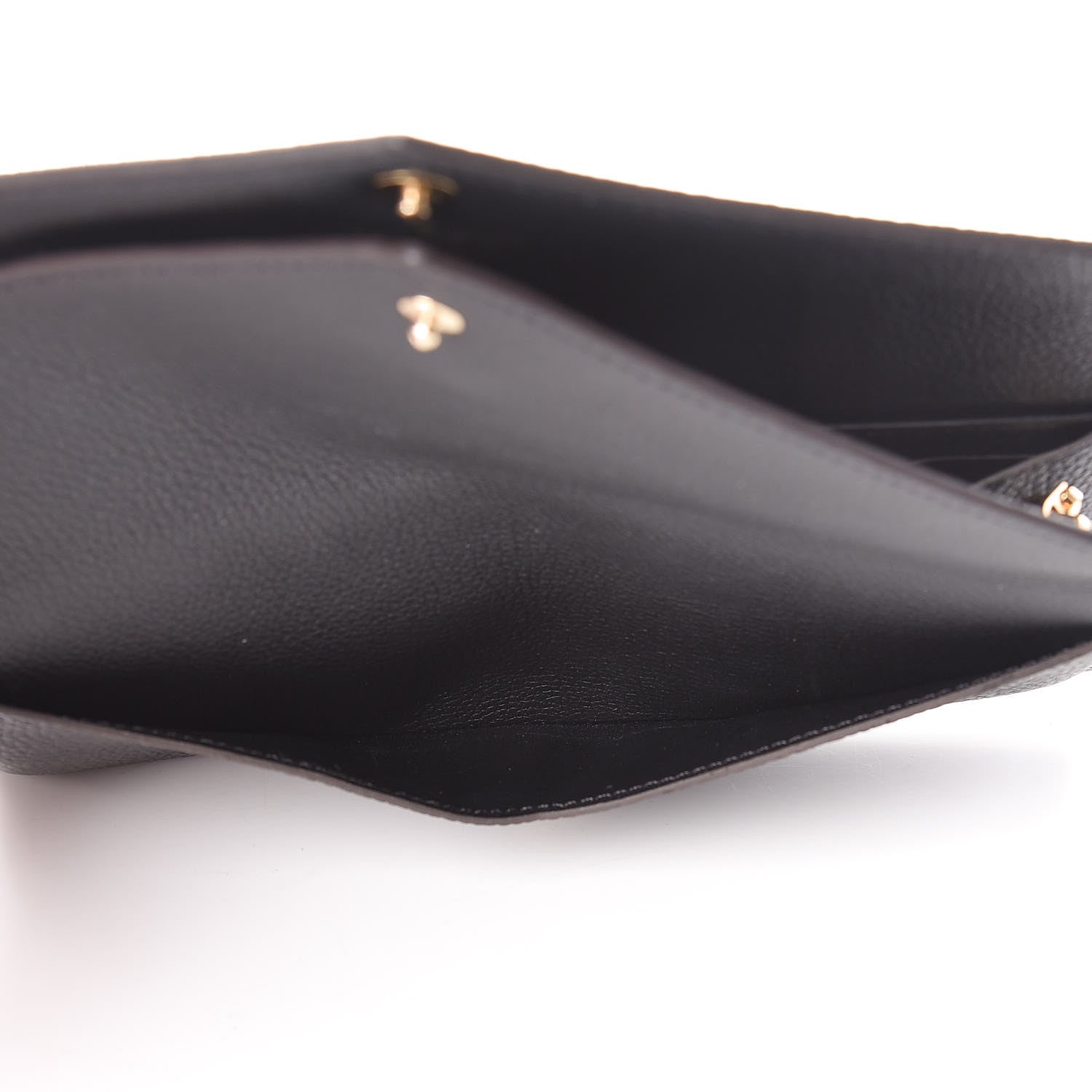 Louis Vuitton Calfskin Double V Wallet Black 6 of 8
