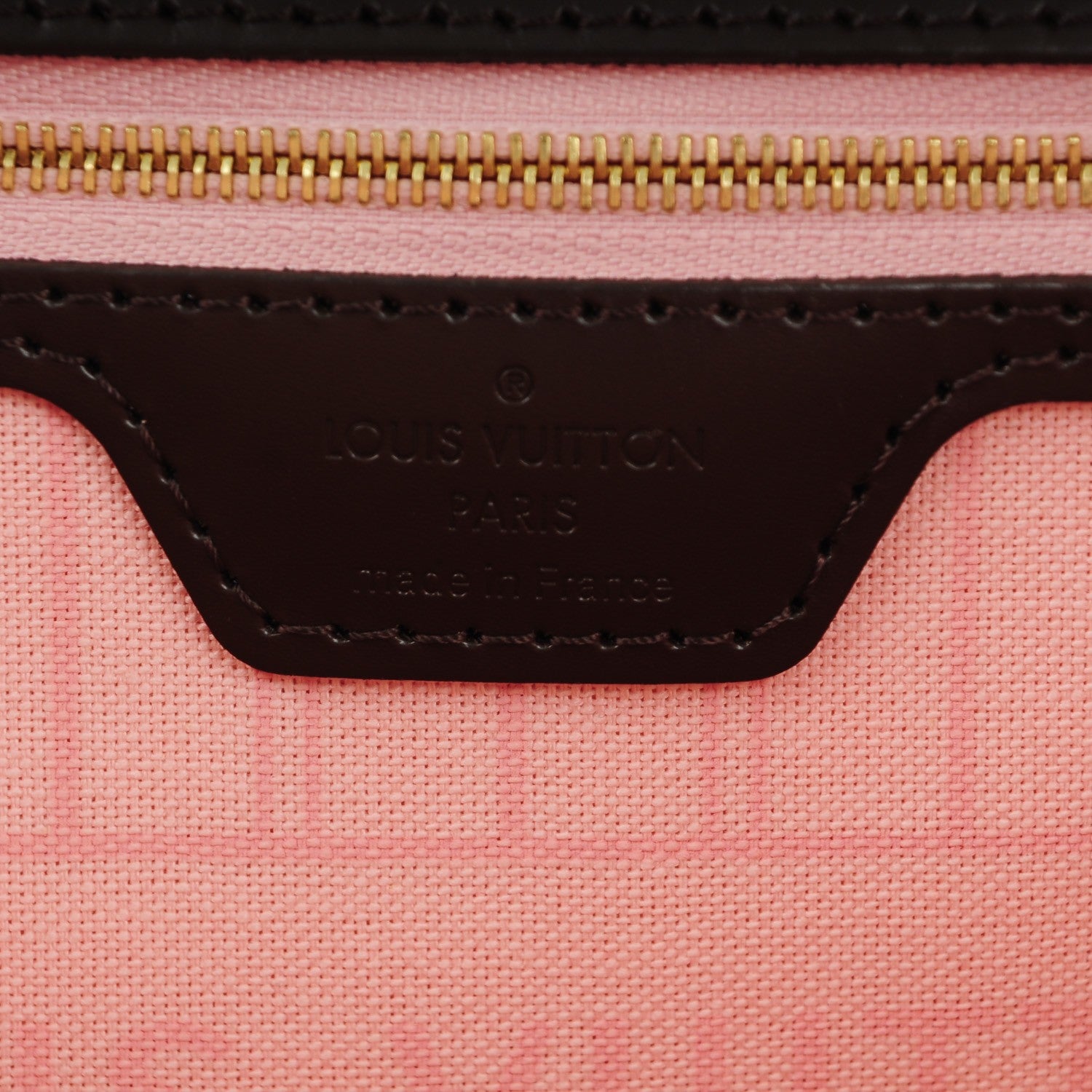 Louis Vuitton Damier Ebene Neo Neverfull MM Rose Ballerine 7 of 9