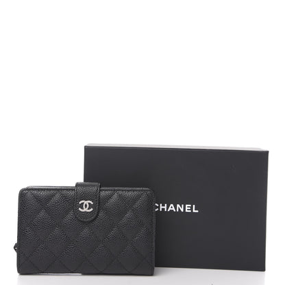 Chanel Caviar Quilted Zipped Pocket Wallet Black 9 of 9