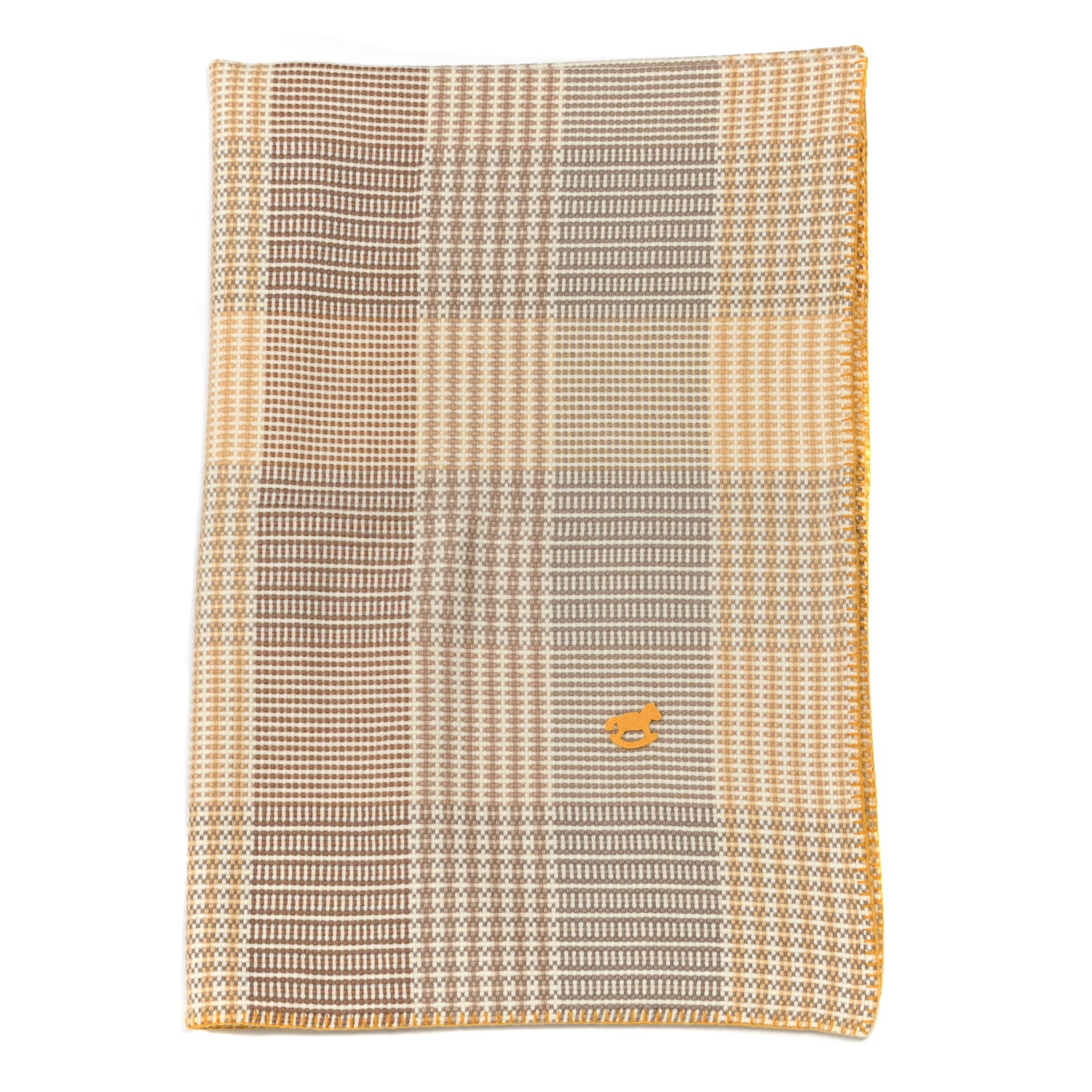 Hermes Cashmere Loomy Mosaique Blanket Champ De Ble 1 of 3
