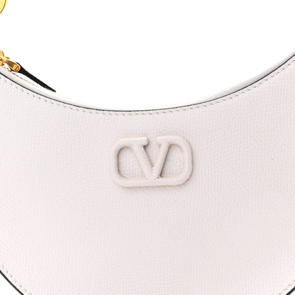 Valentino Garavani Calfskin Mini Vlogo Hobo Bag White 7 of 9