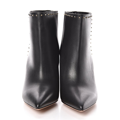 Valentino Garavani Calfskin Lovestud Ankle Boots 38 Black 2 of 9
