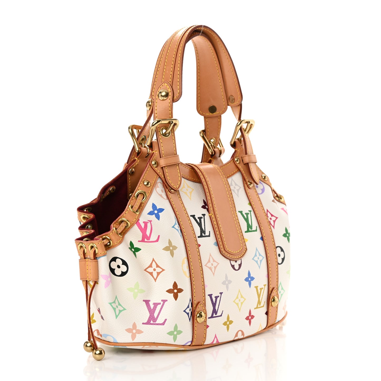 Monogram Multicolor Theda GM White