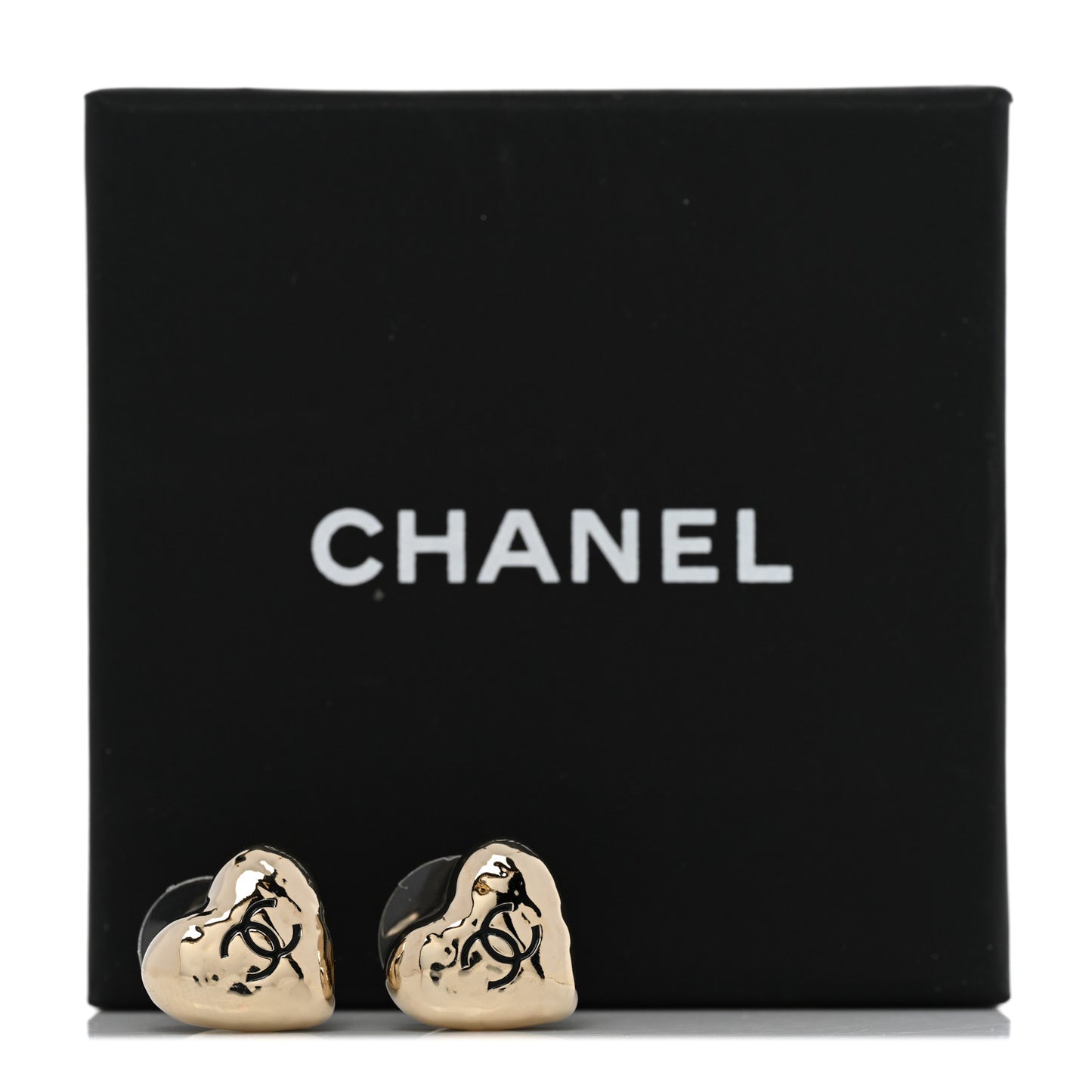 CC Heart Earrings Gold