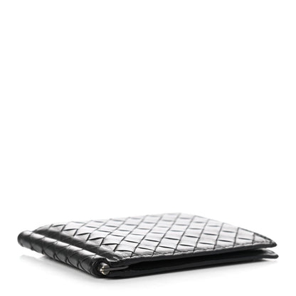 Bottega Veneta Nappa Intrecciato Bi-Fold Money Clip Wallet Black 4 of 9