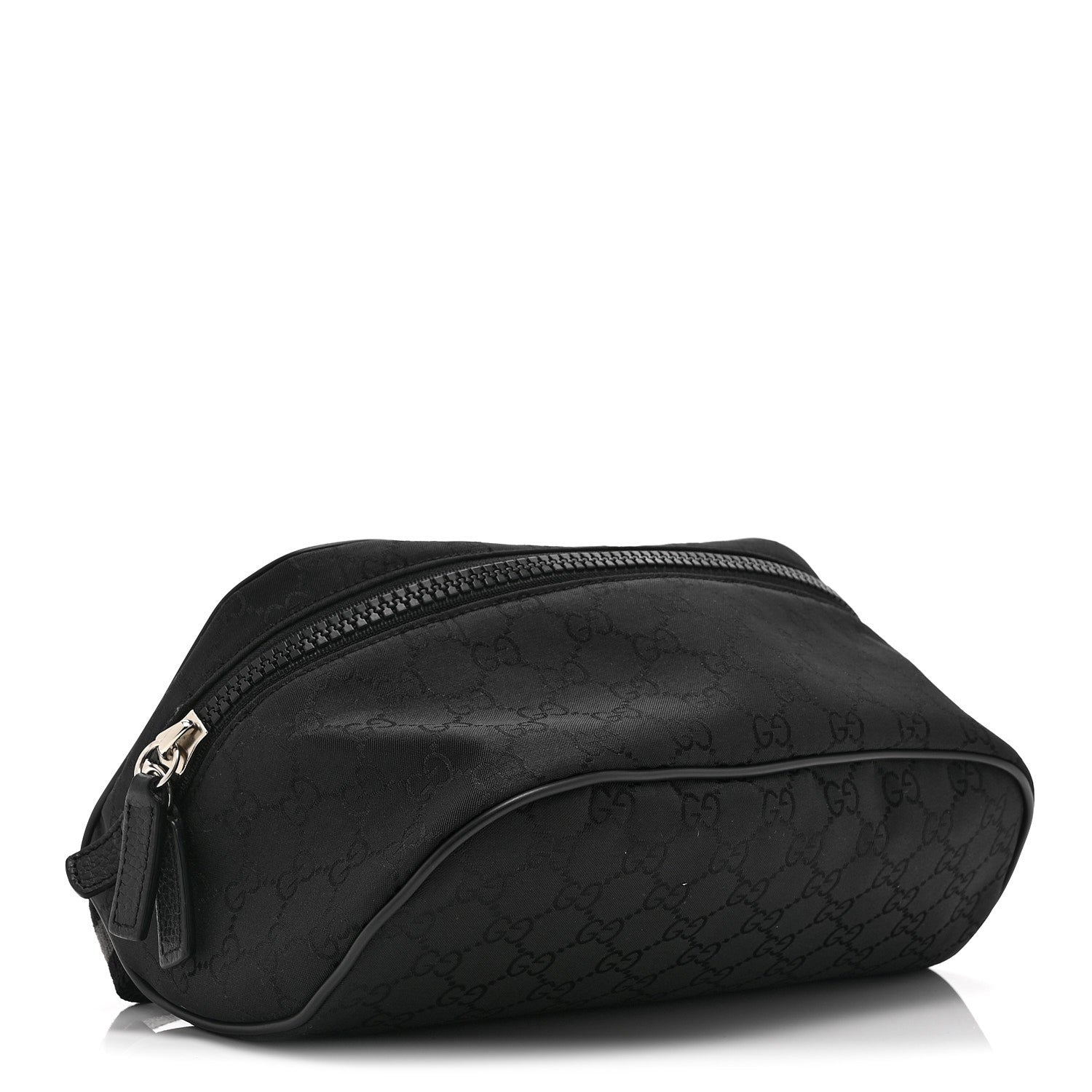 Gucci Nylon Monogram Fanny Pack Belt Bag Black 4 of 10