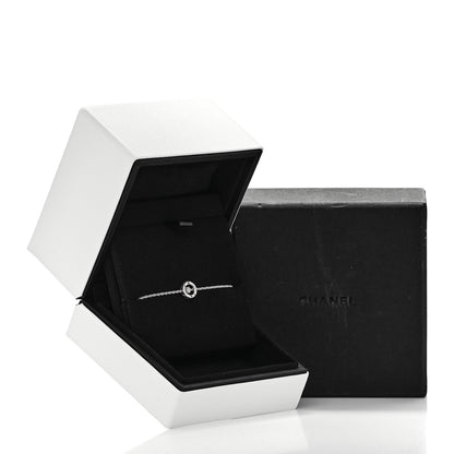 Chanel 18K White Gold Diamond Coco Crush Station Bracelet 5 of 5