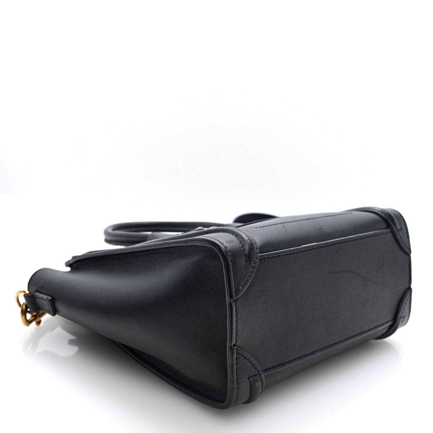 Celine Smooth Calfskin Nano Luggage Black 3 of 9