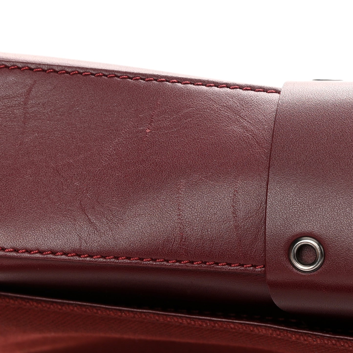 Canvas Calfskin Street Chic Columbus Ave Burgundy