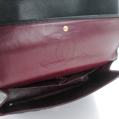 Chanel Caviar Quilted Maxi Double Flap Black 5 of 9