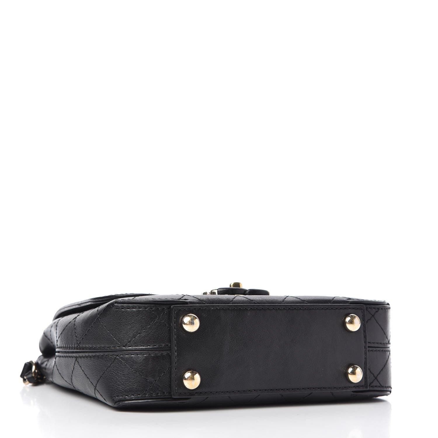 Chanel Calfskin Stitched Flap Bag Black 4 of 10