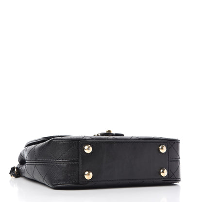 Chanel Calfskin Stitched Flap Bag Black 4 of 10