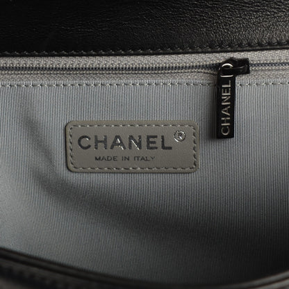 Chanel Calfskin Quilted Large Boy Flap Black 7 of 9