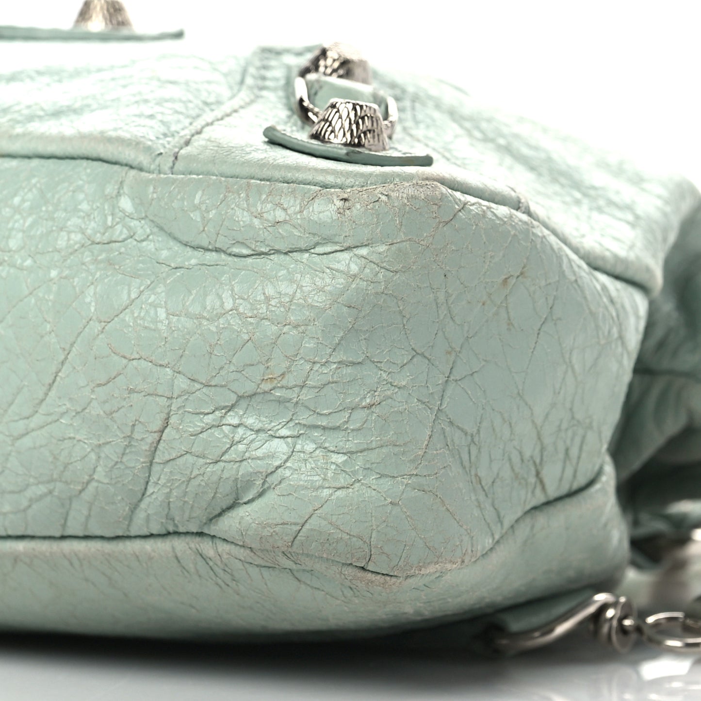Agneau Giant 12 Silver Hardware First Vert Jade