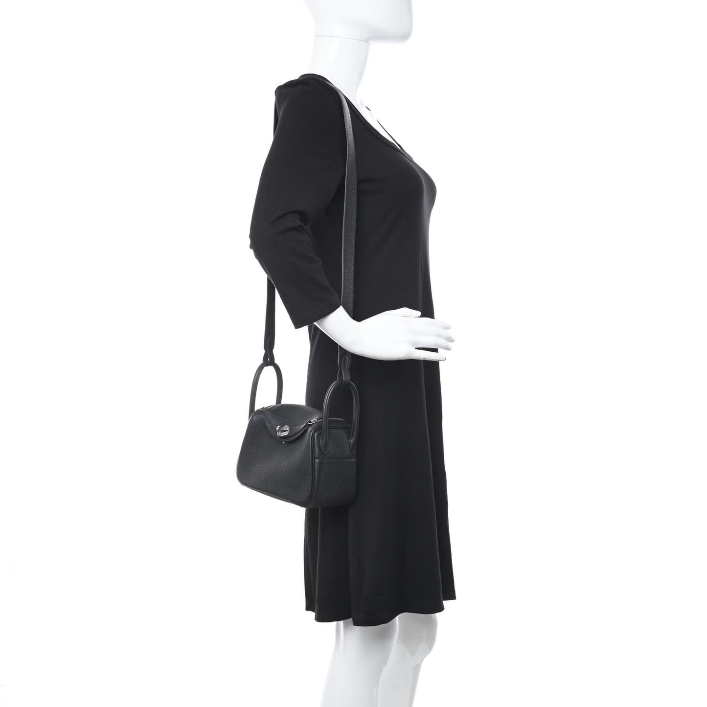 Taurillon Clemence Mini Lindy 20 Black