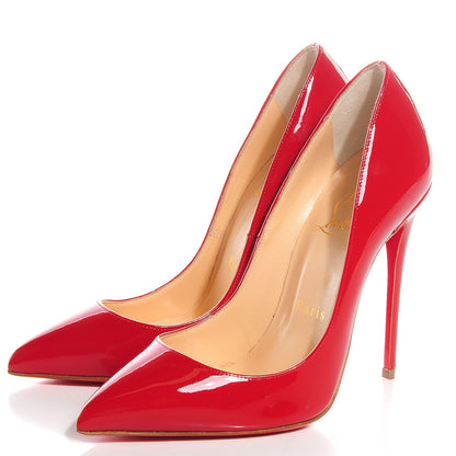 Christian Louboutin Patent So Kate 120 Pumps 35 Red 3 of 7