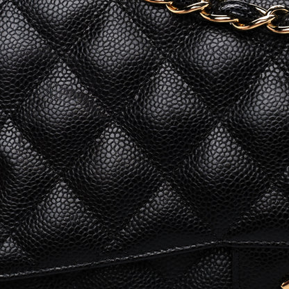 Chanel Caviar Quilted Jumbo Double Flap Black 14 of 14