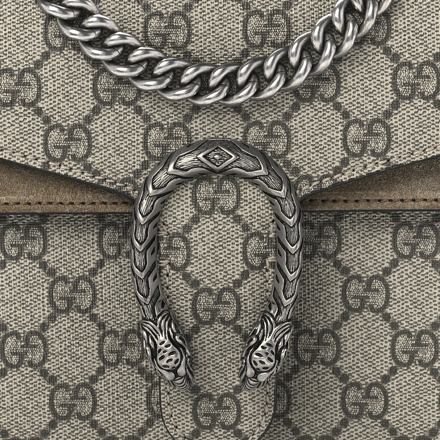 GG Supreme Monogram Mini Dionysus Shoulder Bag Taupe