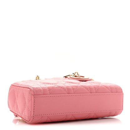 Christian Dior Lambskin Cannage Micro Lady D-Joy Pink 4 of 12