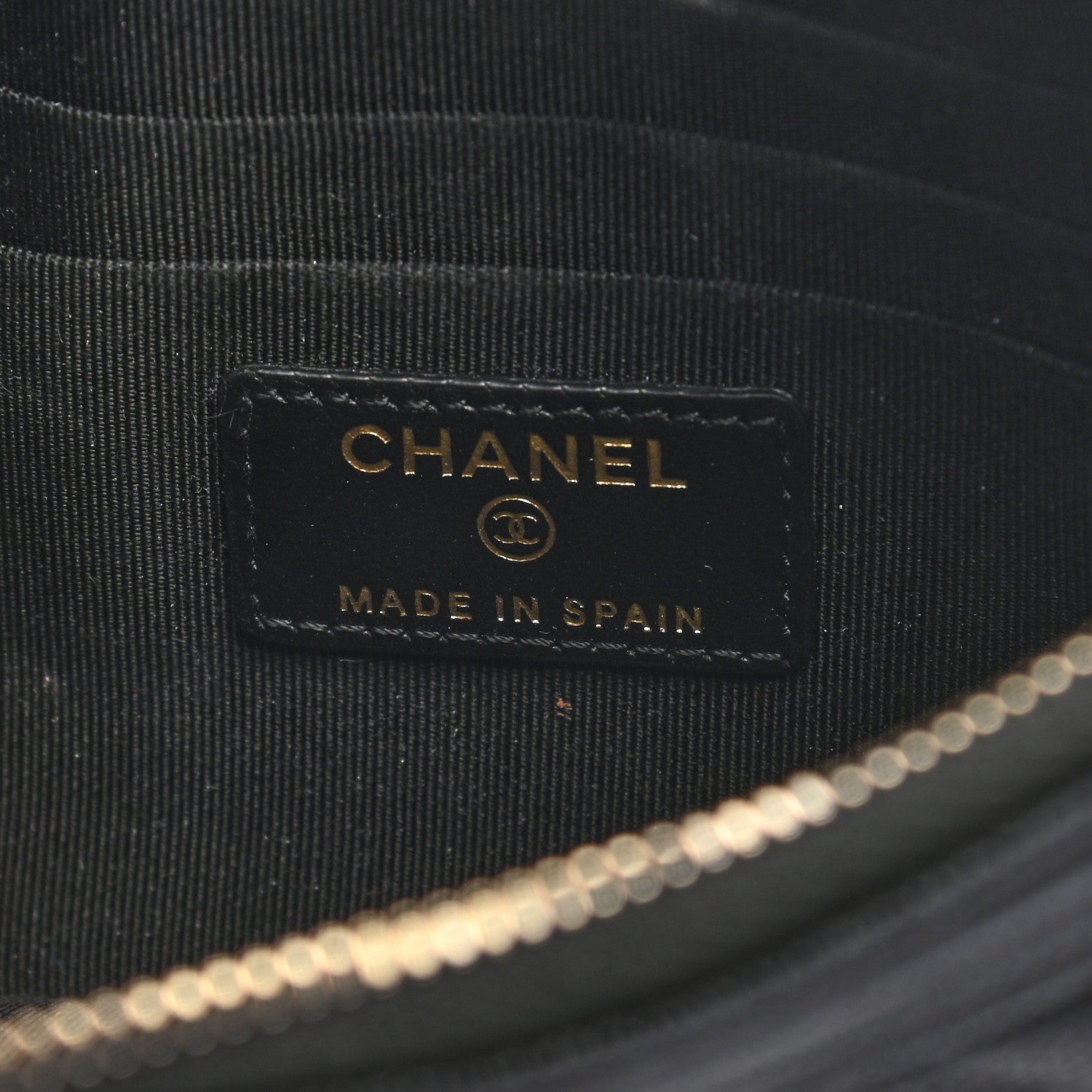 Chanel Caviar Quilted Small Boy Cosmetic Case Black 6 of 7