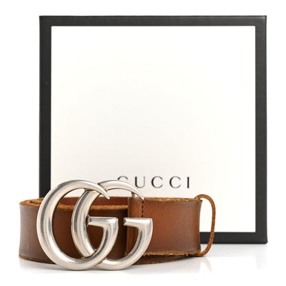 Gucci Faded Calfskin Double G 40mm Belt 95 38 Cuir 7 of 7