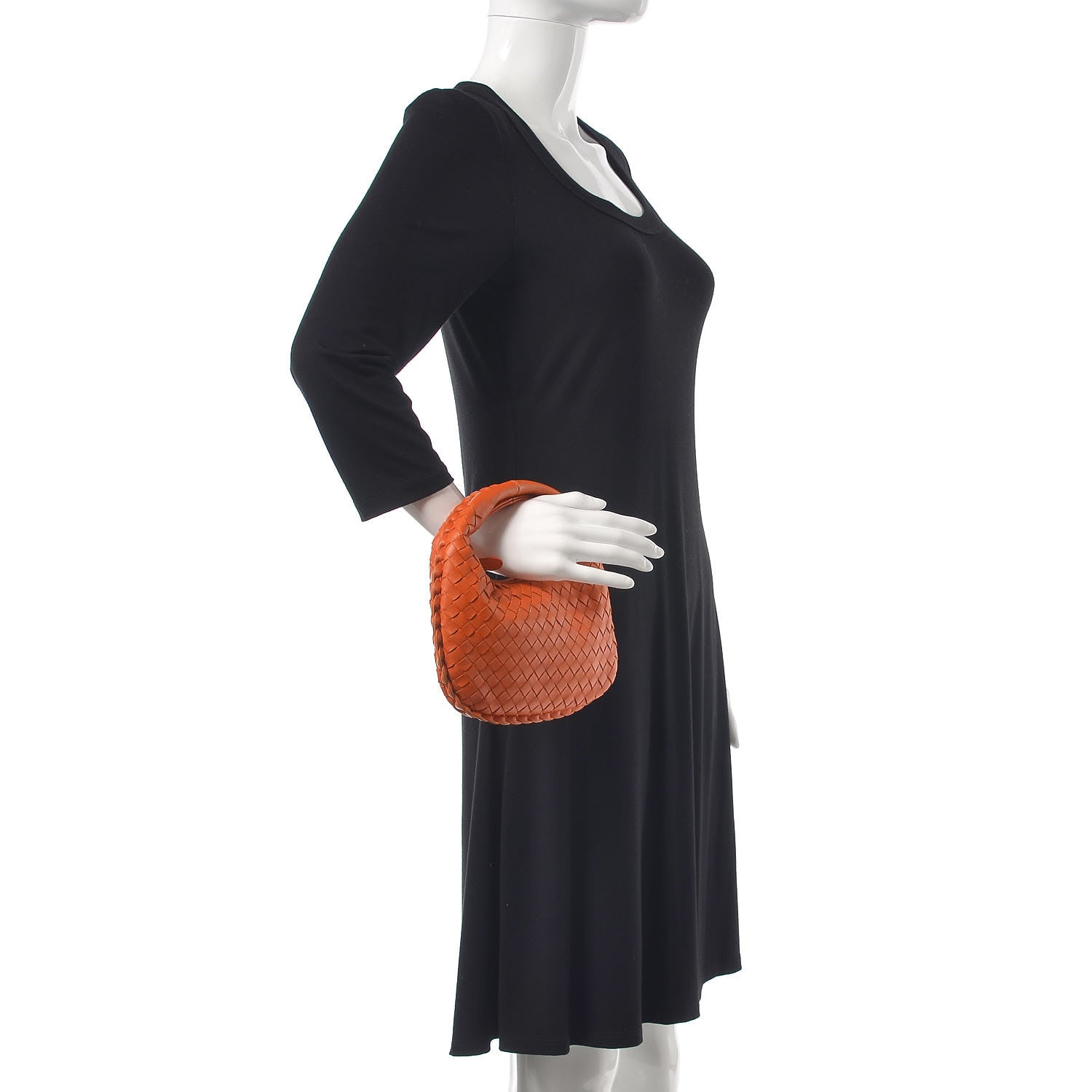 Bottega Veneta Nappa Intrecciato Mini Veneta Hobo Orange 2 of 9