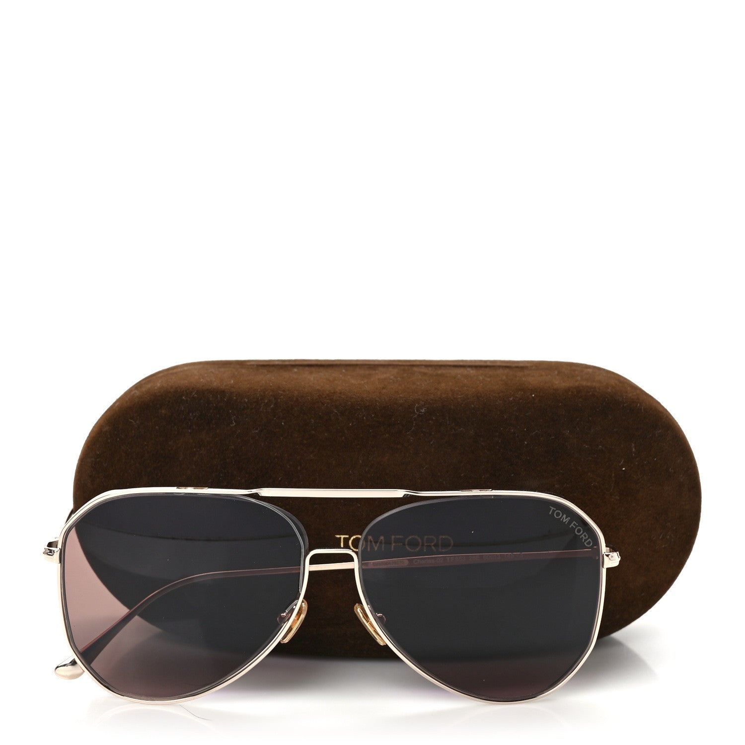 Tom Ford Metal Charles-02 Aviator Sunglasses TF853 Gold 10 of 10