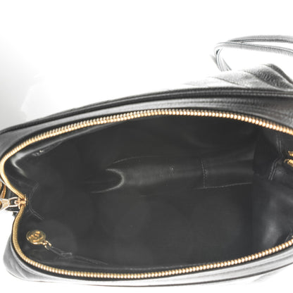 Chanel Caviar Chevron Quilted Camera Case Black 5 of 9