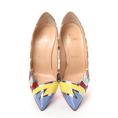 Christian Louboutin Specchio Patent Explotek 100 Pumps 36.5 Lavender 5 of 13