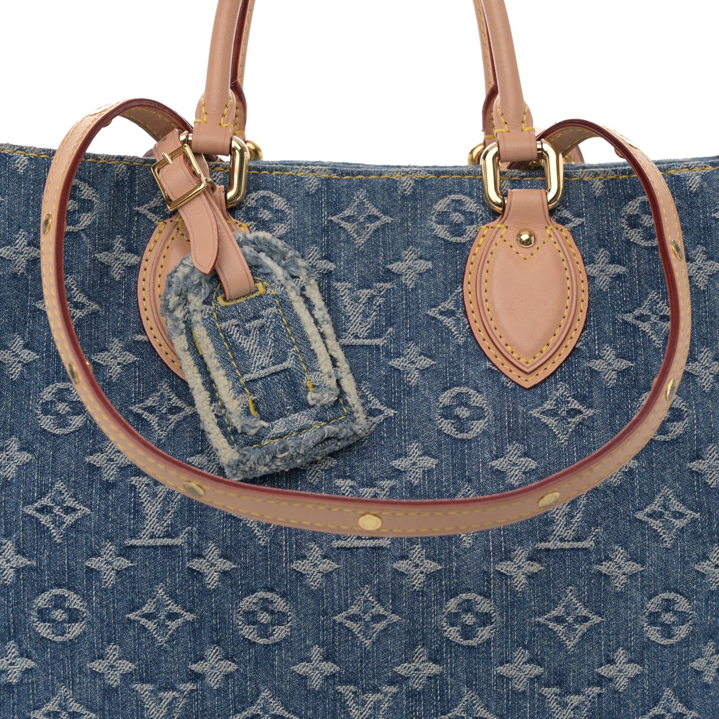 Monogram Denim Onthego MM Blue