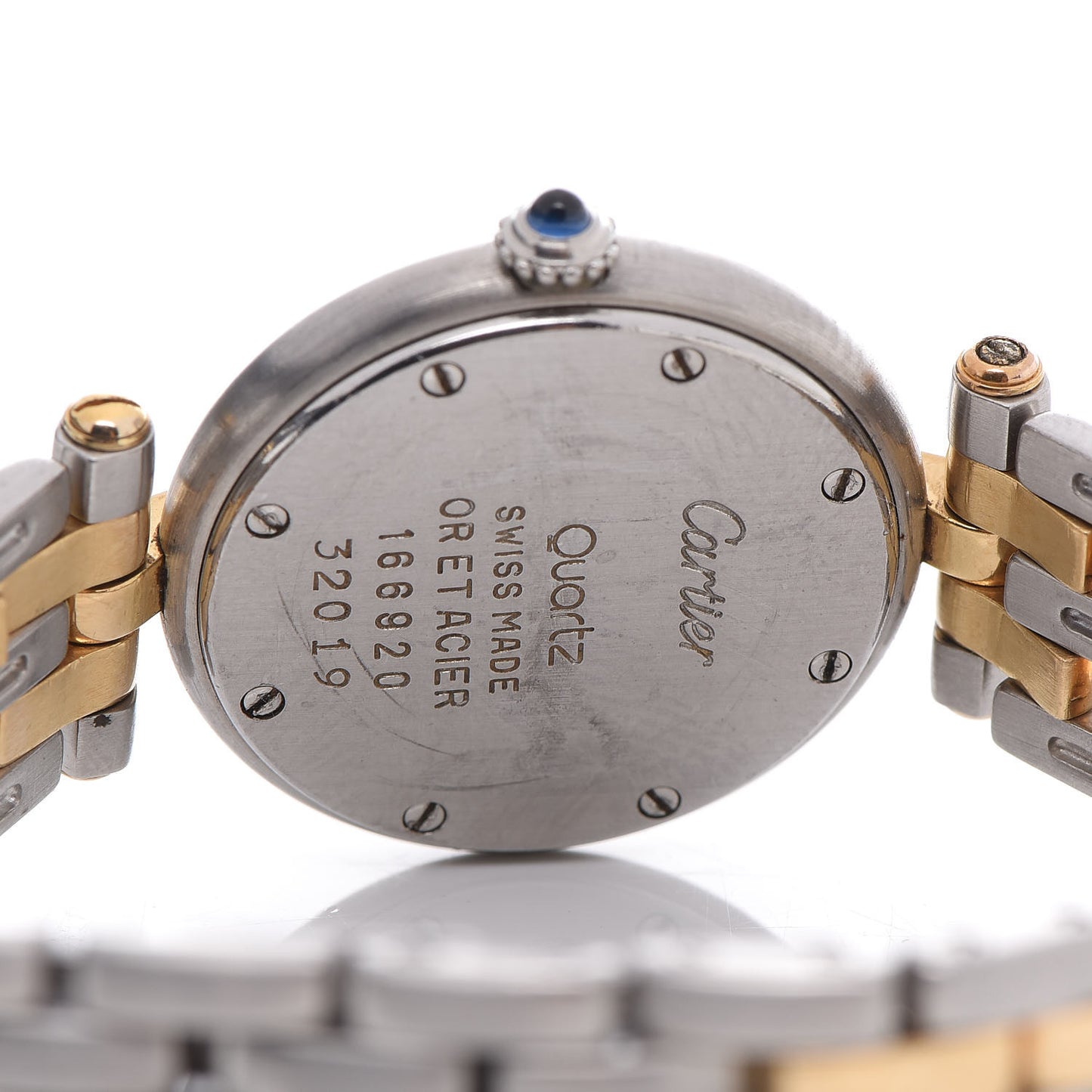 Stainless Steel 18K Yellow Gold 24mm Panthere Vendome Quartz Watch