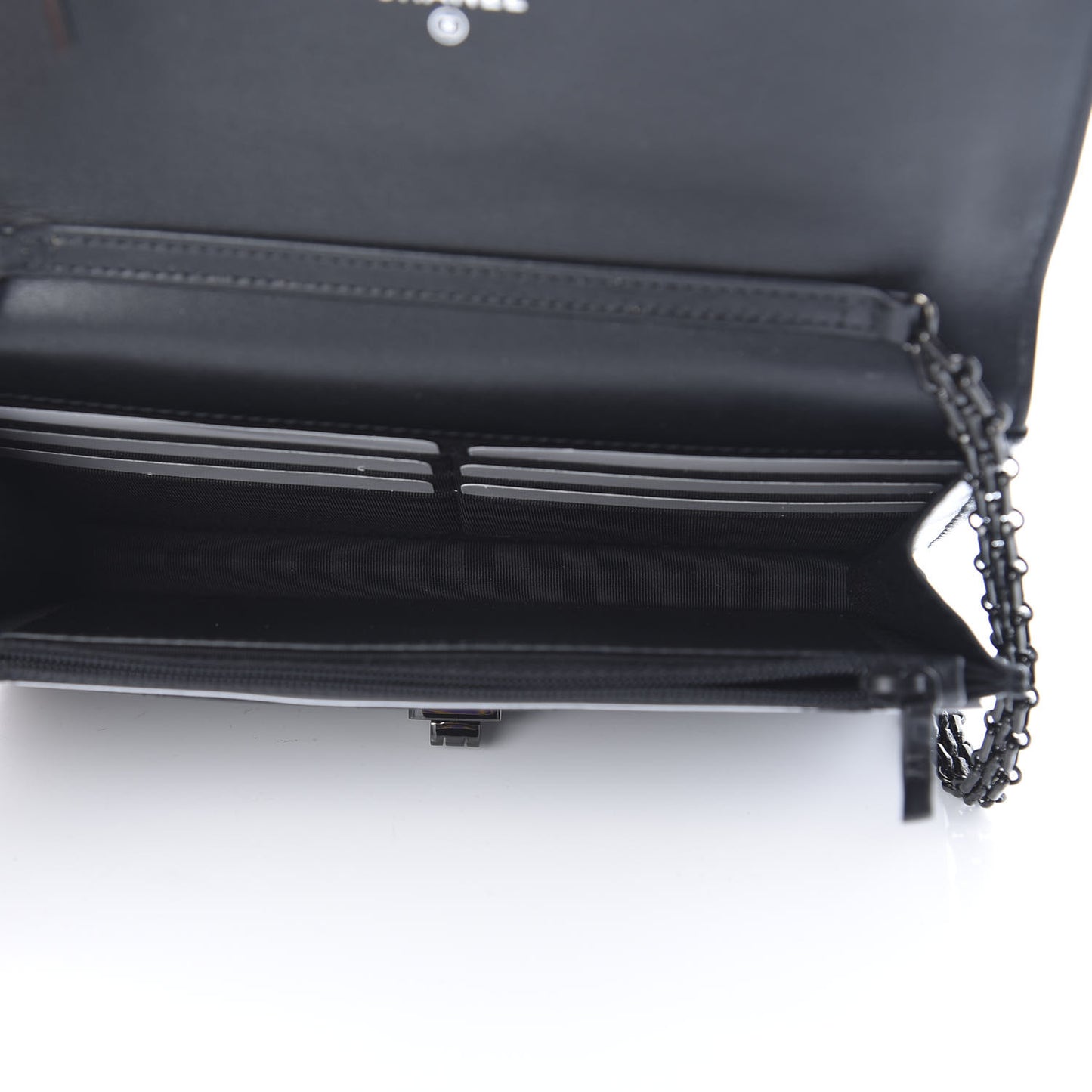 Aged Calfskin Quilted Reissue Wallet On Chain WOC So Black