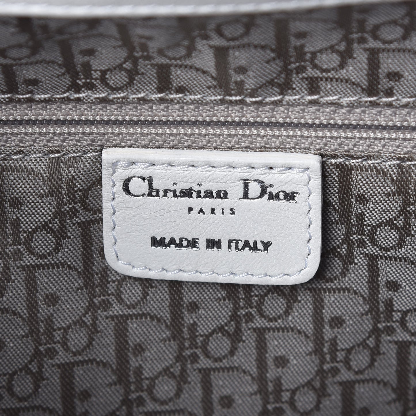 Lambskin Cannage Medium Dior Soft Hobo White
