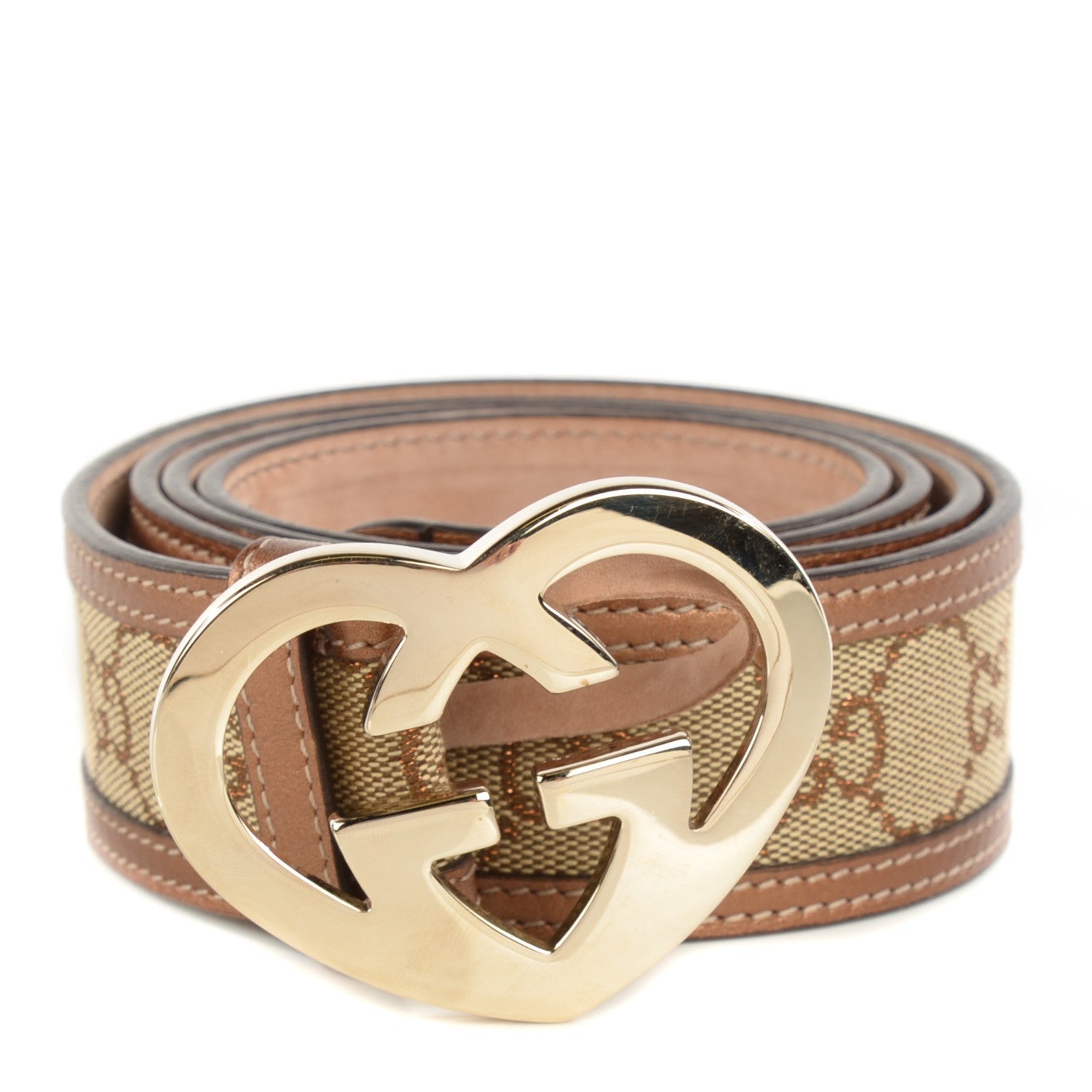 Gucci Monogram Heart GG Lovely Belt 100 40 1 of 5