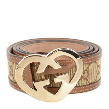 Gucci Monogram Heart GG Lovely Belt 100 40 1 of 5