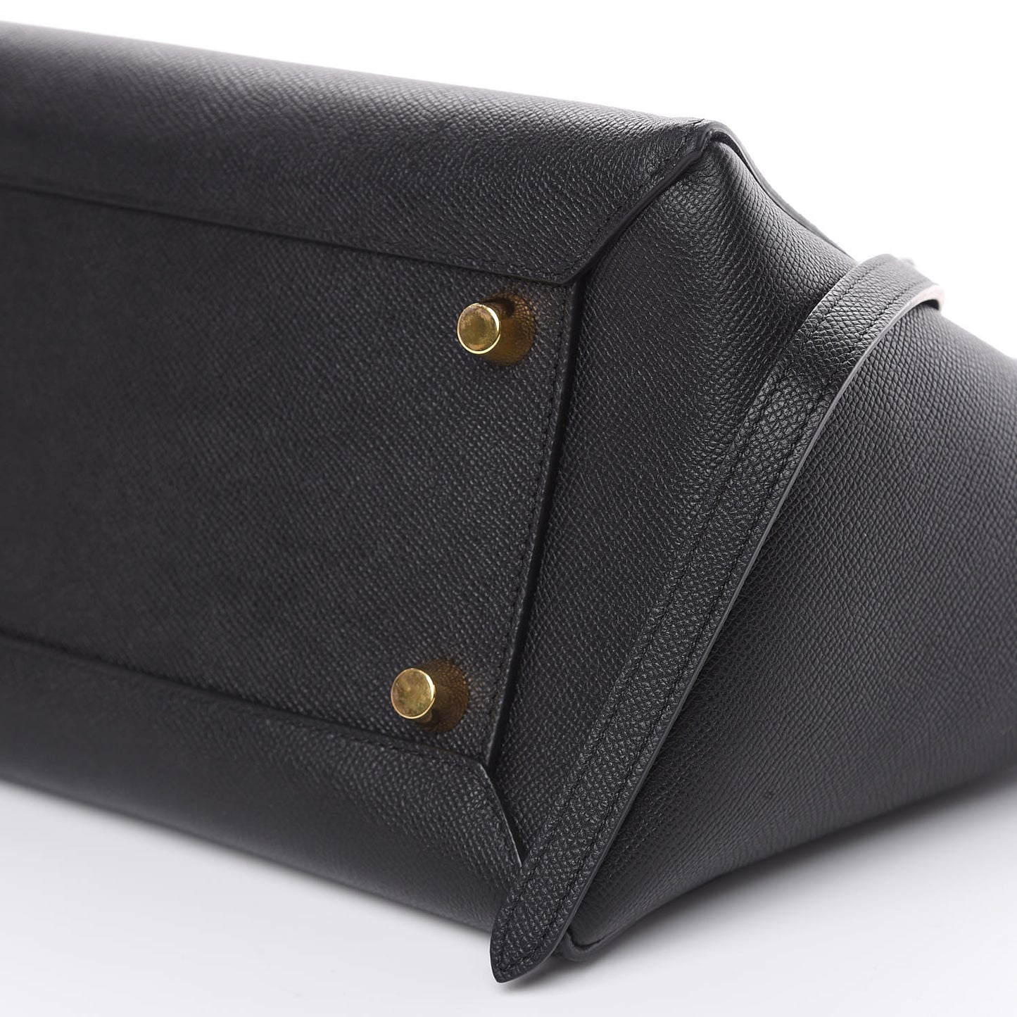 Baby Grained Calfskin Mini Belt Bag Black