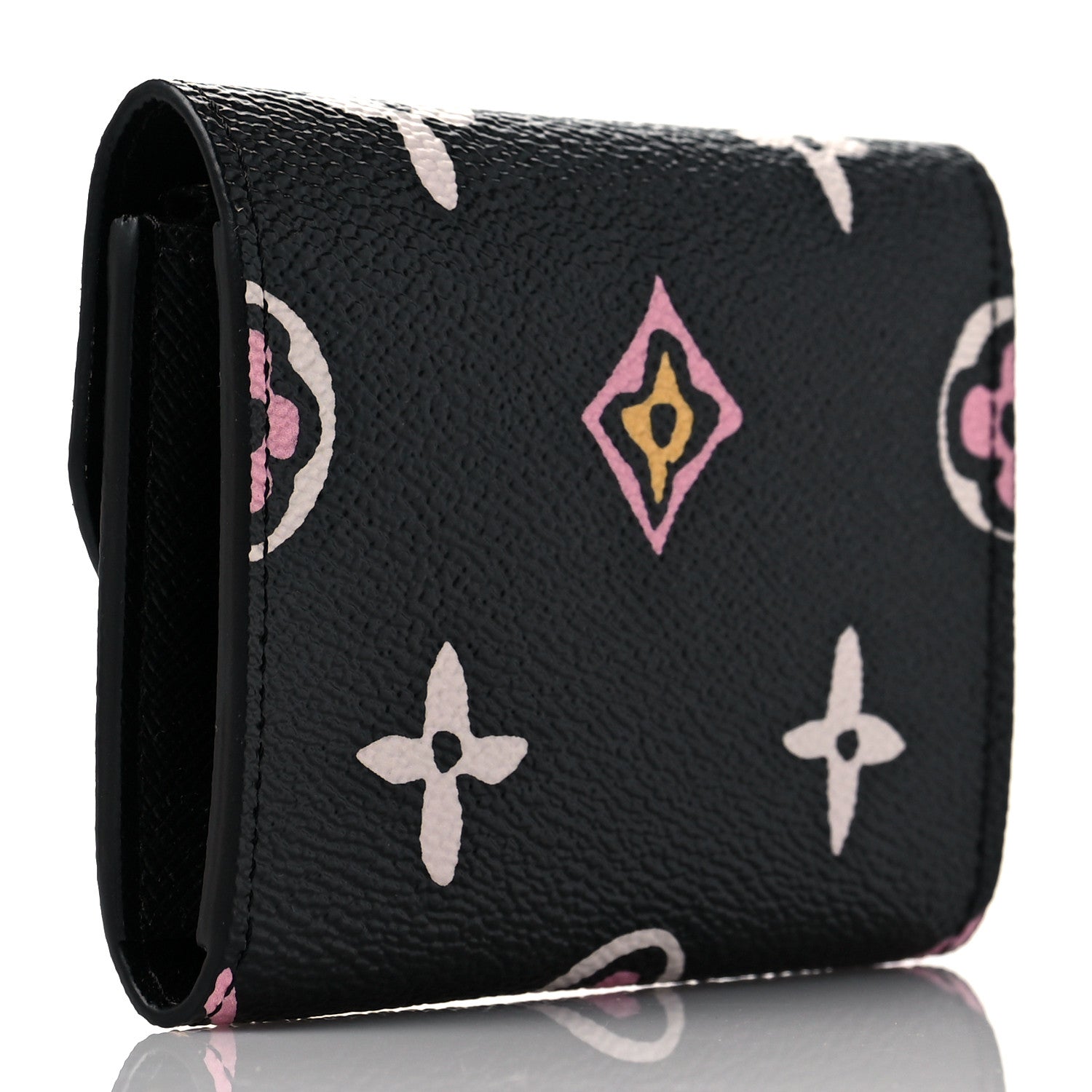 Louis Vuitton Monogram Giant Wild At Heart Rosalie Coin Purse Black 3 of 9