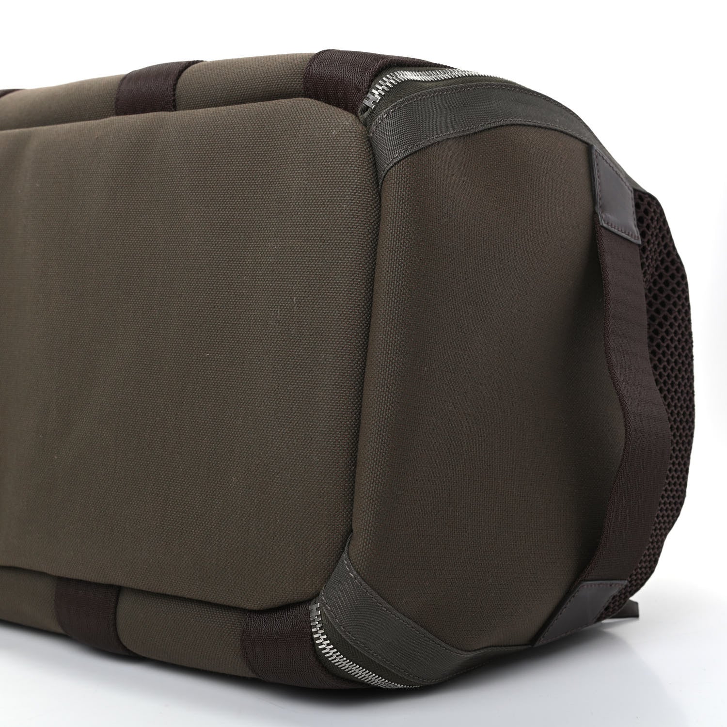Hermes Fabric Carrying Dog Bag Kaki Feu 6 of 9