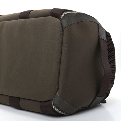 Hermes Fabric Carrying Dog Bag Kaki Feu 6 of 9