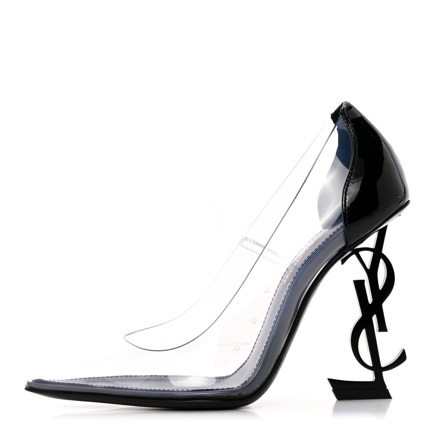 Patent Calfskin PVC Opyum 35 Black Transparent