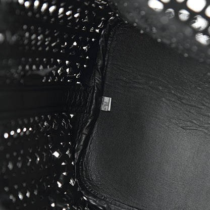 Prada Saffiano Perforated Tote Black 9 of 17