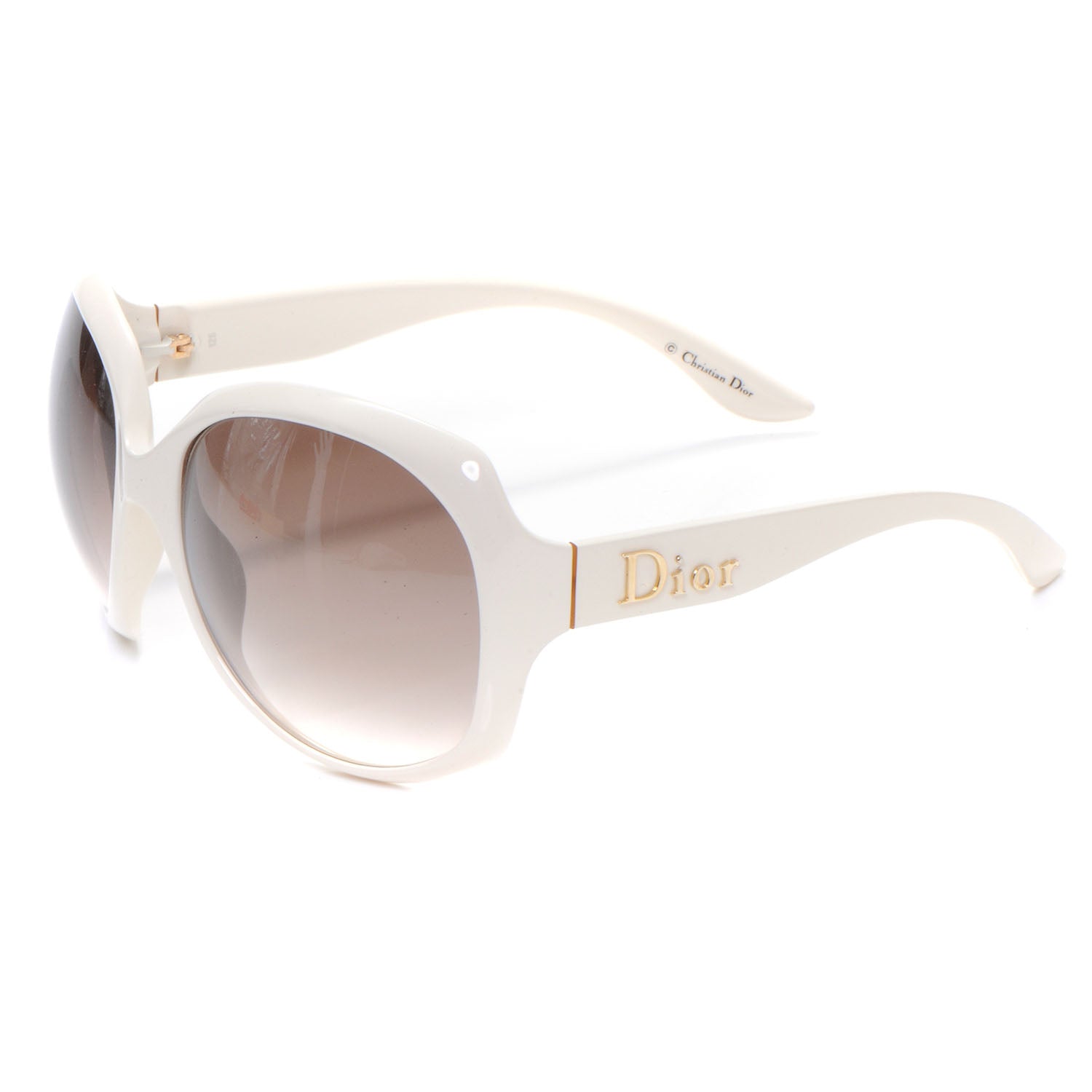 Christian Dior Glossy 1 Sunglasses White 50694 – FASHIONPHILE