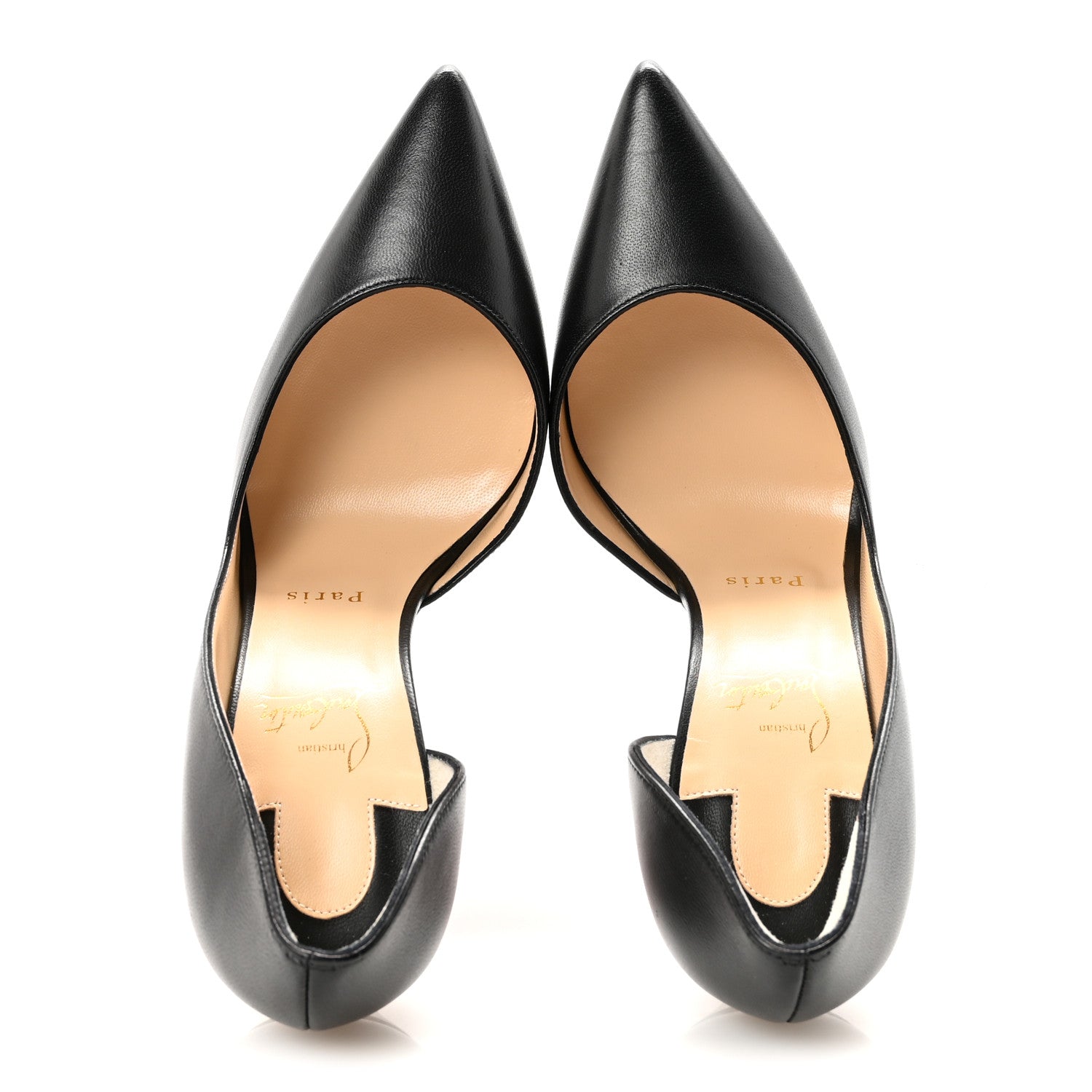 Christian Louboutin Shiny Nappa Iriza 100 Pumps 38.5 Black 1796057