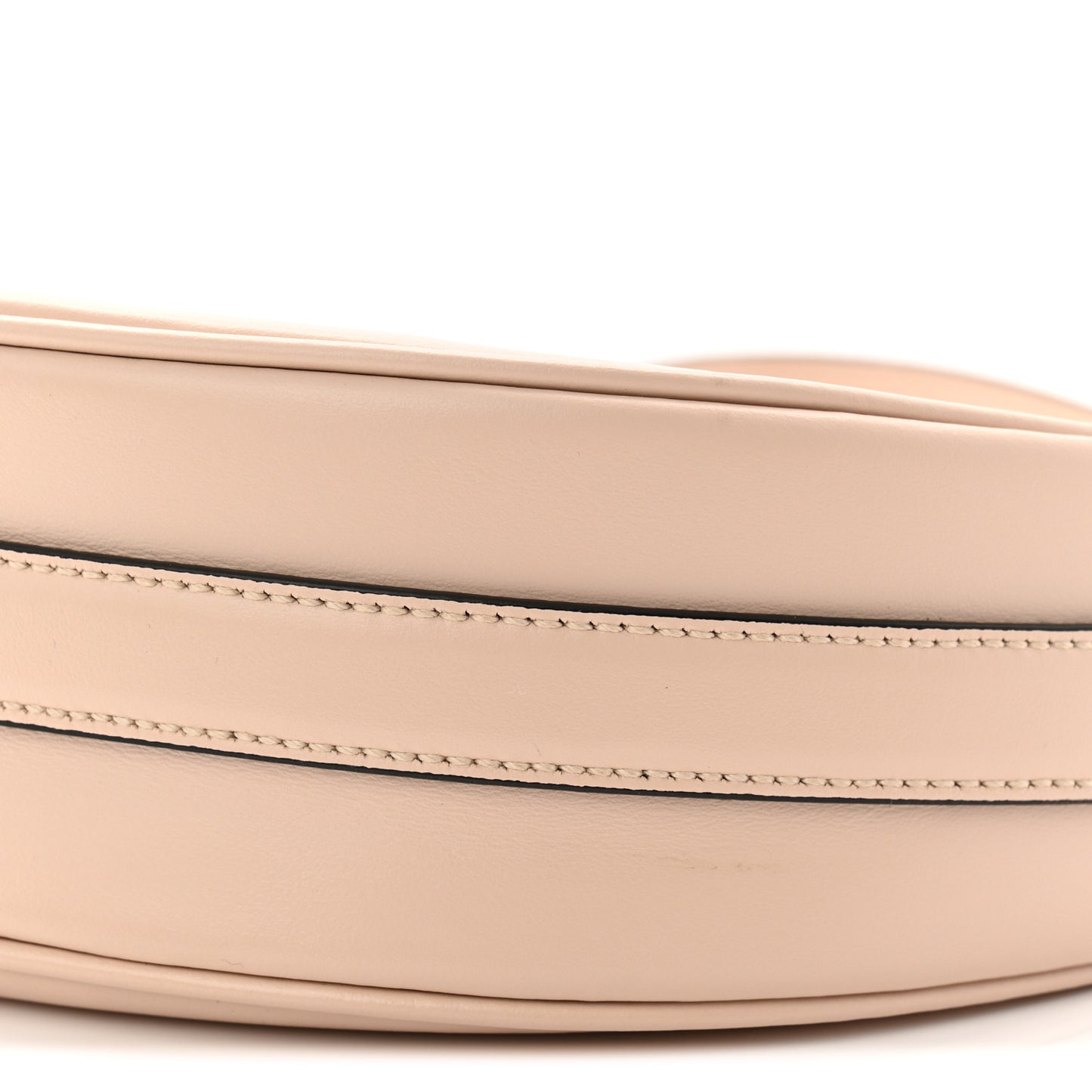 Soft Calfskin Arque Shoulder Bag Travertino