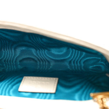 Gucci Tweed Calfskin Spicy Check Super Mini GG Marmont Shoulder Bag Pink Multicolor Mystic White 5 of 11