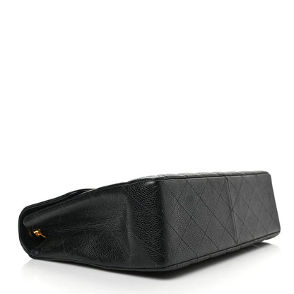 Chanel Caviar Quilted Jumbo Single Flap Black 4 of 10