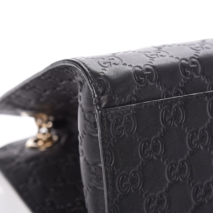 Gucci Guccissima Large Emily Chain Shoulder Bag Black 13 of 17
